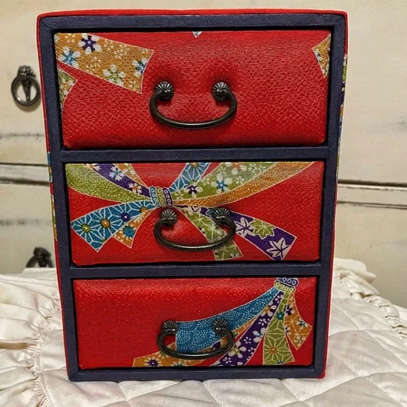 Vintage Japanese washi chest of drawers - Picture 4 of 6